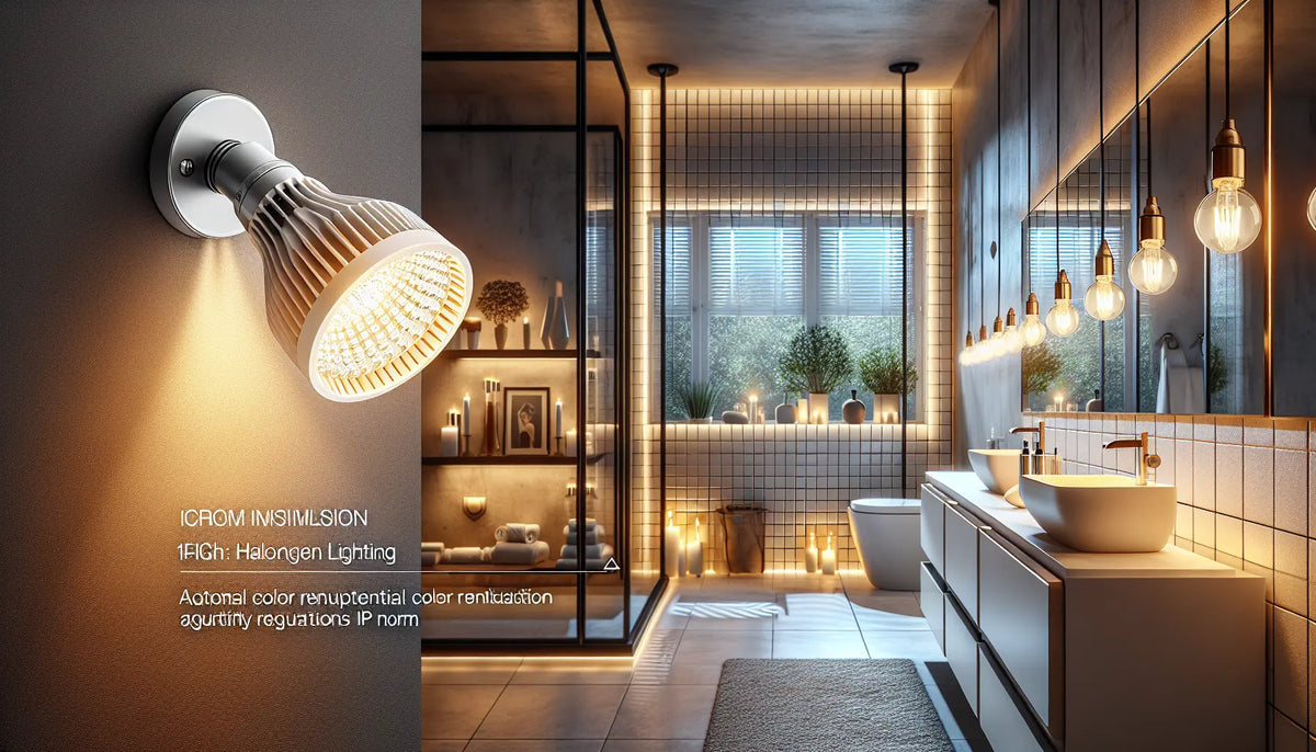 Lampe halogène salle de bain : éclairage pratique, design moderne et ambiance spa