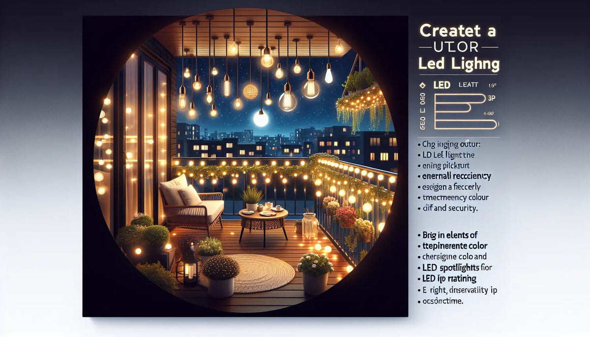 Comment choisir la meilleure ampoule LED extérieure pour un balcon lumineux, économique et design