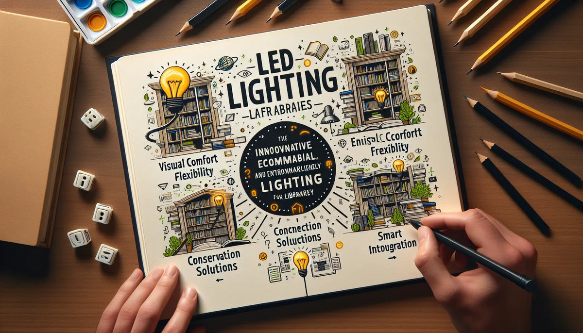Éclairage intérieur LED pour bibliothèque : design, économies d’énergie et solutions connectées pour un confort durable