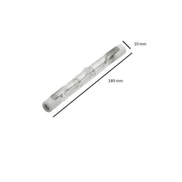 Crayon halogène linéaire R7s de 189 mm en quartz clair (autre vue)