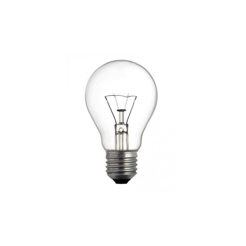 Ampoule A55 basse tension 42 V en verre clair, filament visible, culot à vis E27