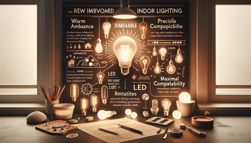 Ampoule à incandescence compatible variateur : guide complet pour un éclairage intérieur chaleureux et personnalisable