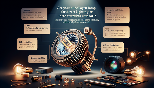 Lampe halogène pour éclairage direct : un éclairage puissant, esthétique et compatible variateur