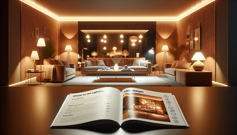 Comment choisir une lampe halogène pour un salon chaleureux : guide déco et comparatif LED vs halogène