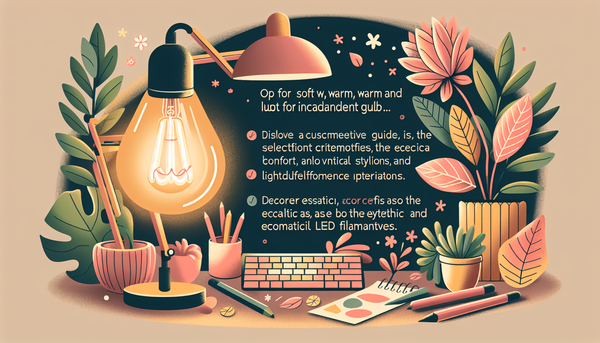 Ampoule incandescence pour lampe de bureau : guide complet pour une lumière douce, vintage et économique