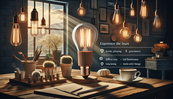 Ampoules LED pour luminaires rustiques : alliez charme ancien et technologie moderne avec style et efficacité