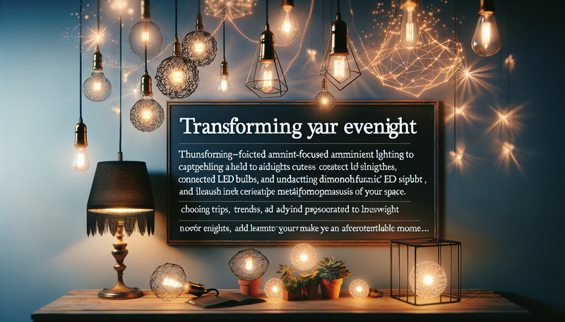 Éclairage d'ambiance : astuces et idées pour sublimer vos soirées avec des guirlandes, LED et ampoules connectées