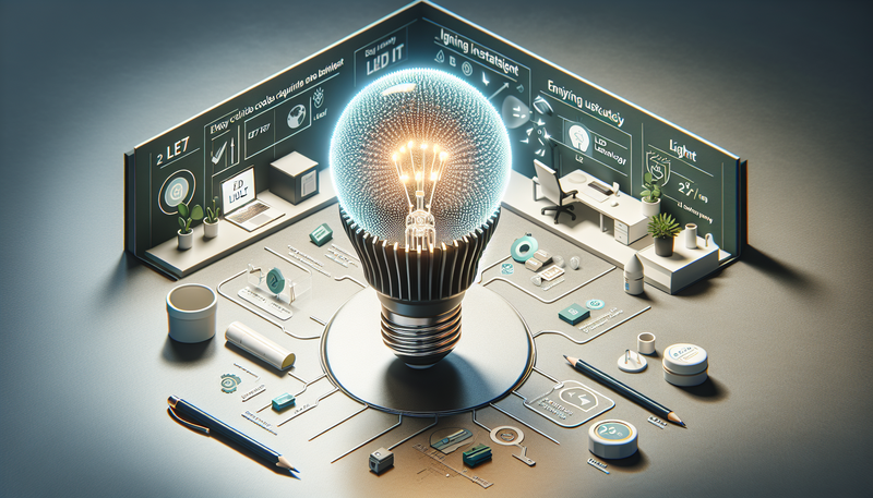 Ampoule LED E27 lumière froide : éclairage économique et puissant pour bureaux, cuisines et ateliers