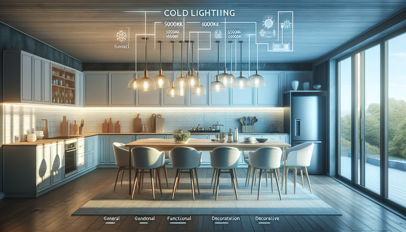 Éclairage froid pour cuisine moderne : conseils et astuces pour un espace lumineux et fonctionnel