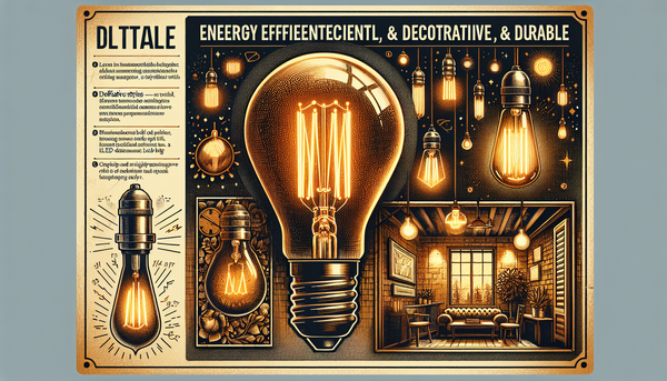 Ampoule LED filament rétro : déco vintage, lumière chaleureuse et économie d’énergie