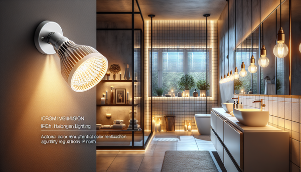 Lampe halogène salle de bain : éclairage pratique, design moderne et ambiance spa