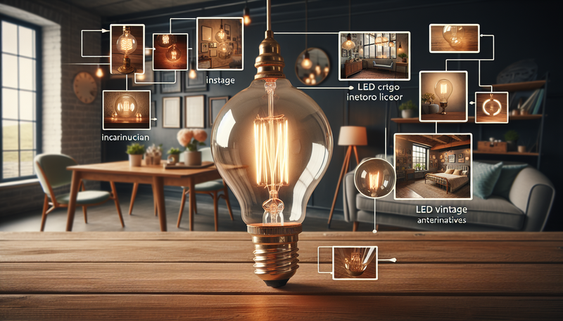 Ampoule incandescence vintage : éclairage rétro et déco pour un intérieur industriel, scandinave ou rustique