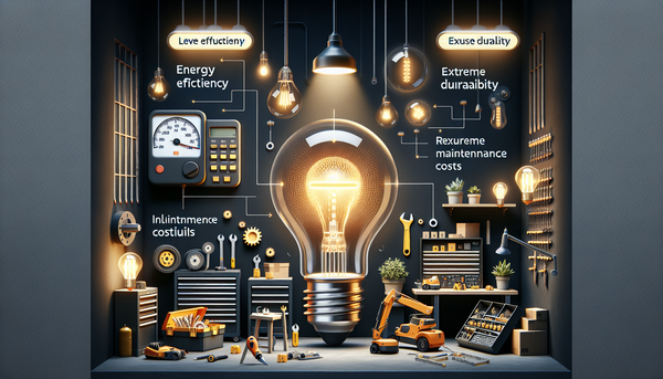 Ampoule LED pour luminaire industriel : la solution idéale pour moderniser l’éclairage de votre entrepôt ou atelier