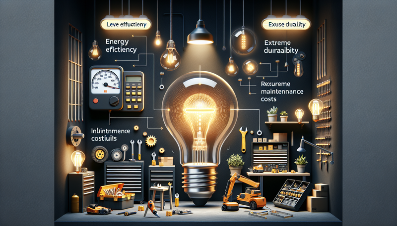 Ampoule LED pour luminaire industriel : la solution idéale pour moderniser l’éclairage de votre entrepôt ou atelier