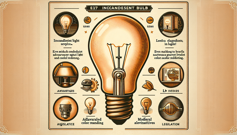 Ampoule incandescence E27 : usages, avantages, alternatives LED et déco vintage