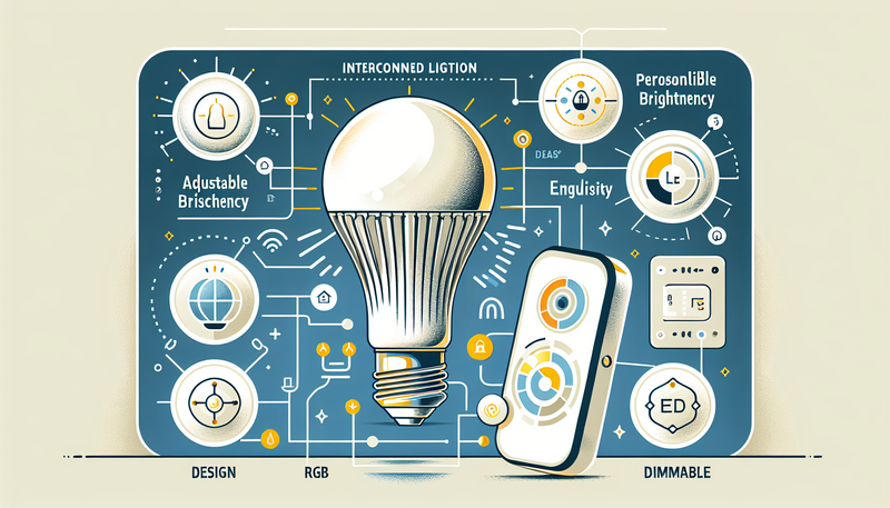 Ampoule LED à télécommande RGB dimmable : lumière connectée, économique et personnalisable