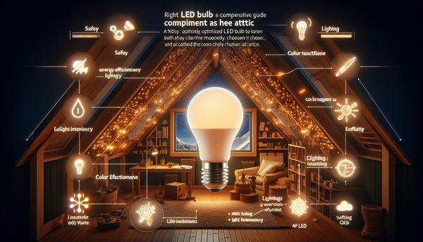 Comment choisir une ampoule LED pour grenier : guide complet pour un éclairage efficace, sécurisé et économique