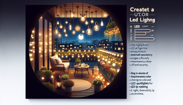 Comment choisir la meilleure ampoule LED extérieure pour un balcon lumineux, économique et design