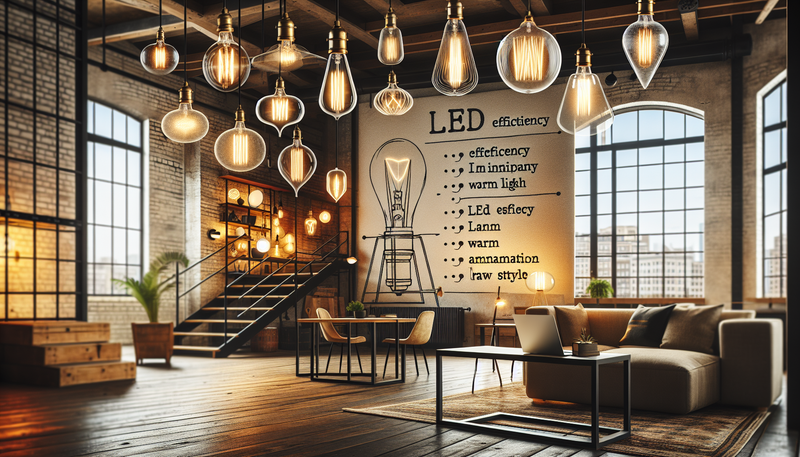 Ampoule filament : la tendance déco pour un éclairage vintage et industriel dans votre loft