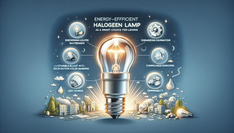 Lampe halogène basse consommation : une alternative éco-responsable aux LED avec culot E14 et variateur