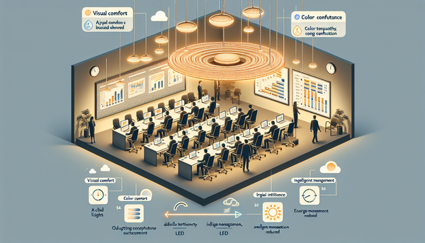 Optimisation de l’éclairage LED pour salle de conférence : confort visuel, performance et économies d’énergie