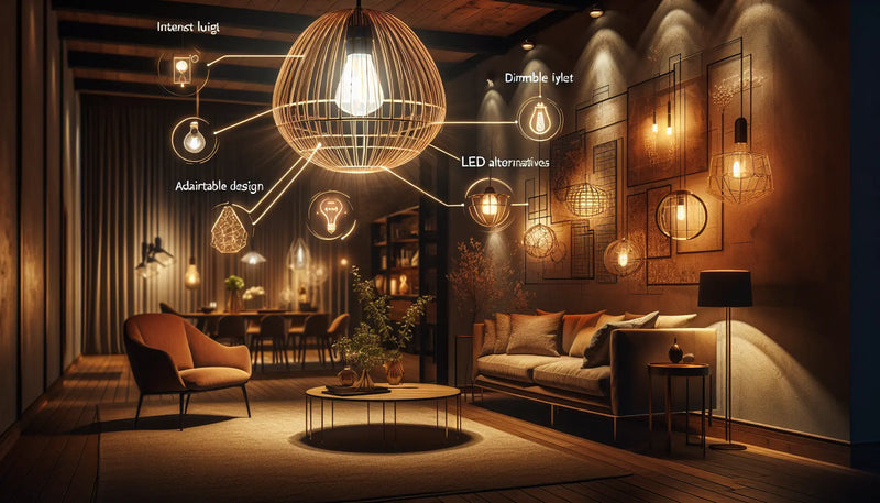Lampe halogène pour suspension : guide complet pour un éclairage intense, élégant et design adaptable
