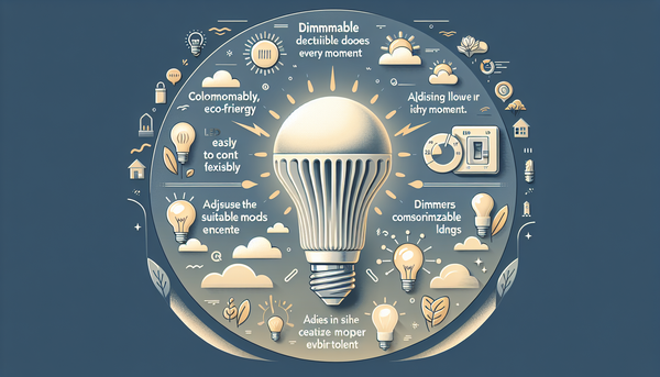 Ampoules LED dimmables : éclairage économique et écologique pour une ambiance personnalisée