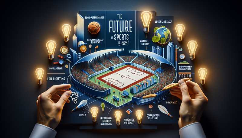Éclairage LED pour équipements sportifs : performance, économies d'énergie et sécurité pour stades, gymnases et terrains extérieurs