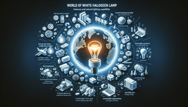 Lampe halogène lumière blanche : guide complet sur son éclairage, ses avantages, inconvénients et alternatives LED