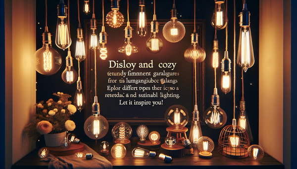 Ampoules filament pour guirlandes lumineuses : éclairage vintage LED déco cosy et tendance