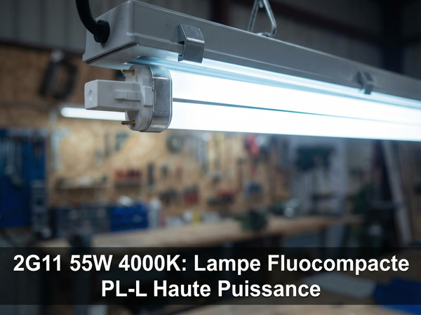 2G11 55W 4000K: Lampe Fluocompacte PL-L Haute Puissance