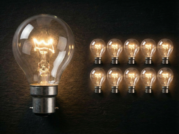 ✨ Lot 10 Ampoules Sphériques B22 | Baïonnette, Vintage & Économique