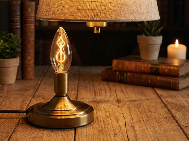 C35 E14 40W Flammenglühbirne – Modell Carl – Vintage-Dekorationslampe