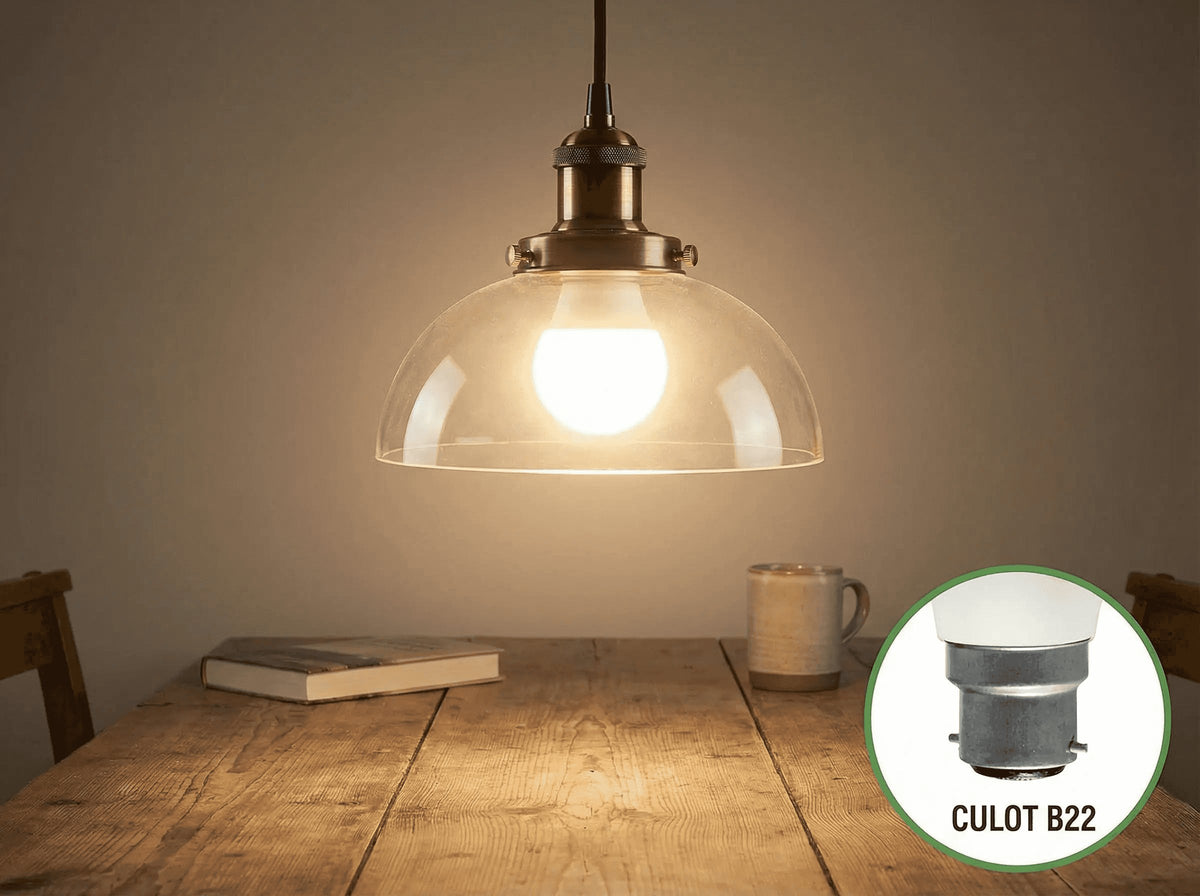 Ampoule LED Sphérique G45 - Culot B22 (Baïonnette) - 5W - Blanc Neutre 4000K - Jurassic-Light