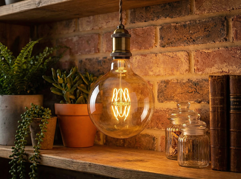 E27 60W dimmbare Glühbirne mit Glühfaden, Modell Smith