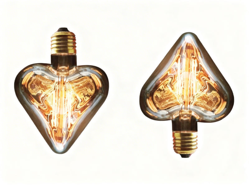 E27 60W Glühlampe in Herzform – Vintage-Dekorationslampe mit warmem Licht