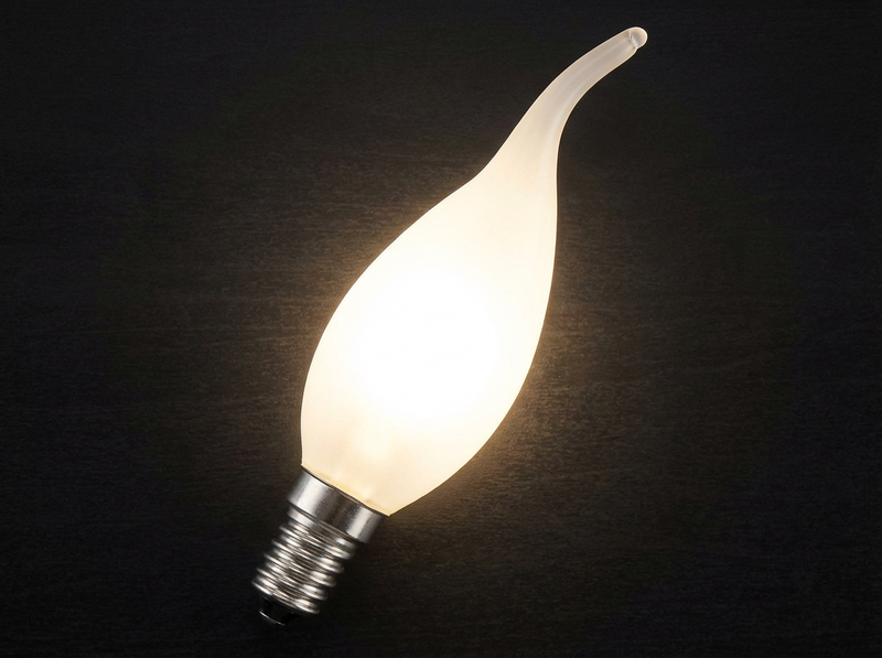 E14 Flammenförmige Glühbirne mit mattiertem Glas – Klassischer Stil