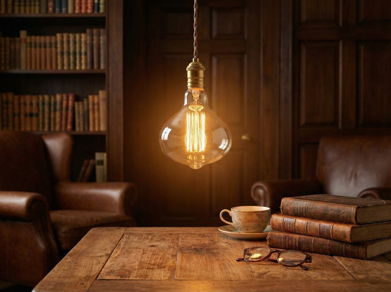 WALTER R125 Edison-Glühbirne mit E27-Fassung, 60 W, dimmbar, Vintage