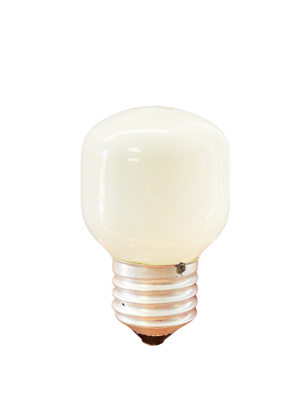 Ampoule tube opale T45 25 W en verre blanc laiteux, culot à vis E27