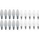 Glühlampe mit Flammenmotiv – 10er-Pack