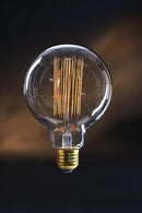Ampoule à filament globe 30 mm dimmable E27 60 W modèle Swan - Jurassic-Light