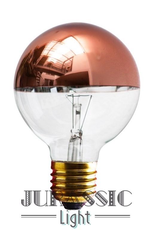 Ampoule calotte cuivrée globe 125MM - Jurassic-Light