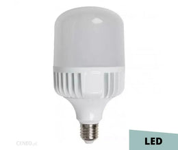 Ampoule LED haute puissance à diffuseur opale et ailettes de refroidissement, culot E27