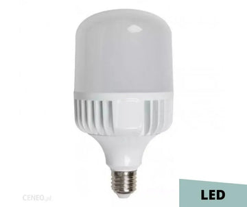 Ampoule LED haute puissance à diffuseur opale et ailettes de refroidissement, culot E27